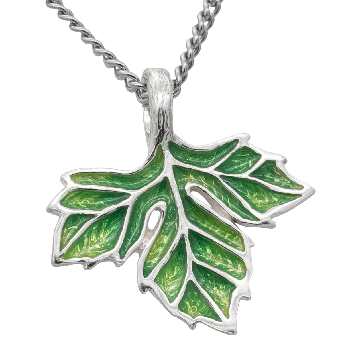 The Avendesora Leaf Necklace - Enameled