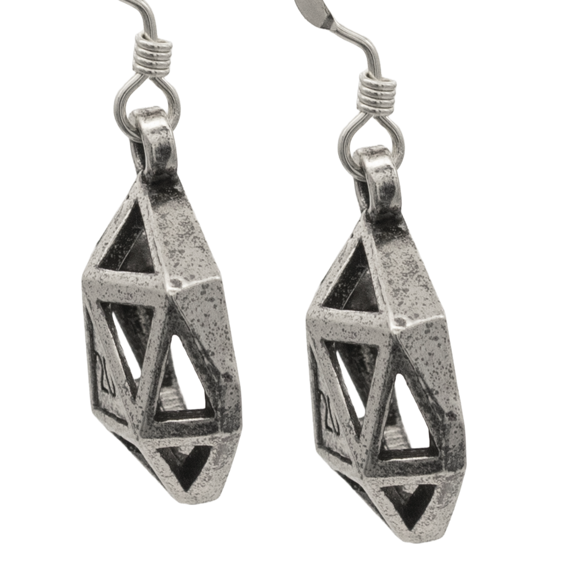 Hollow D20 Earrings - Badali Original