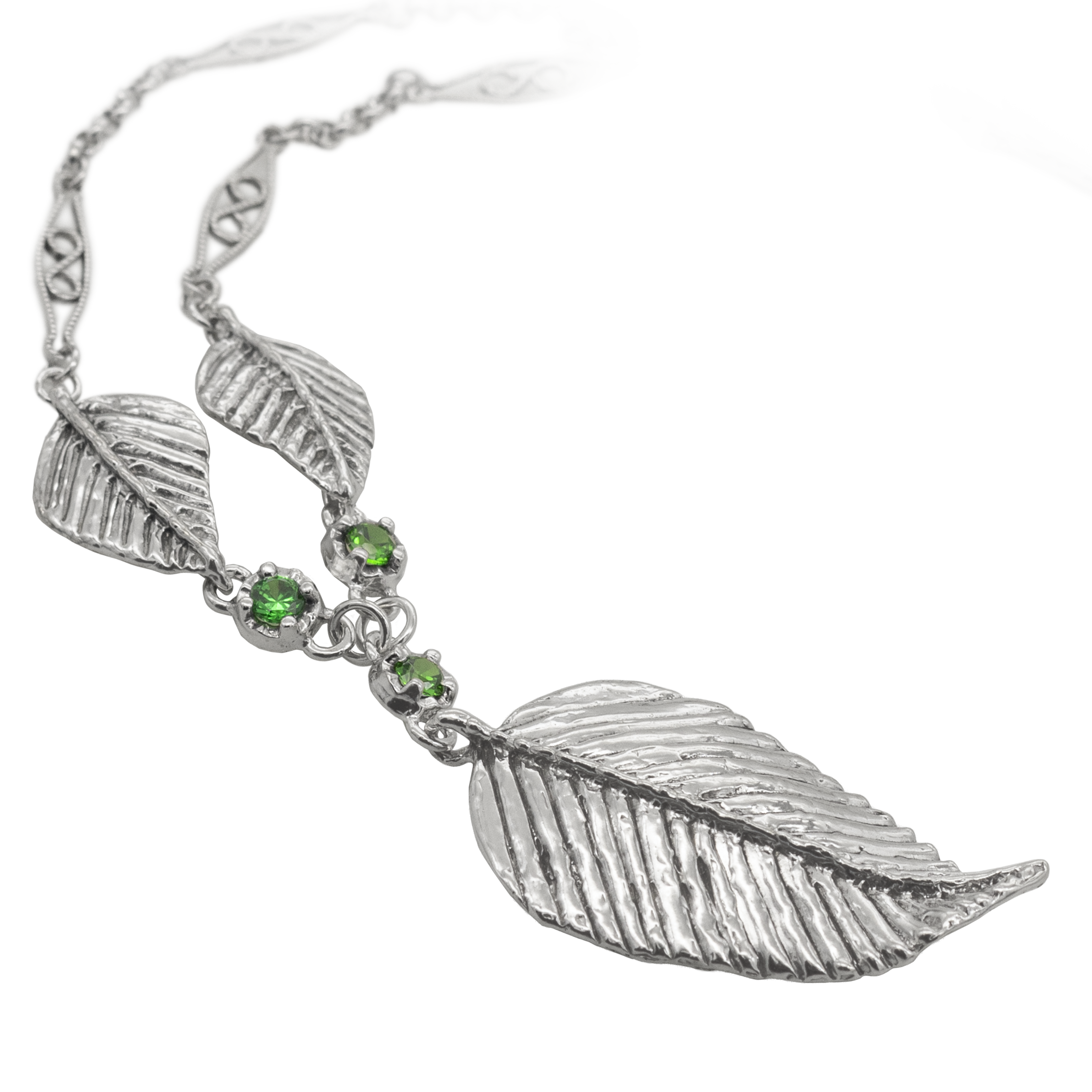 Elven Realms 3 Leaf Necklace: RIVENDELL™, MIRKWOOD™, LOTHLORIEN™