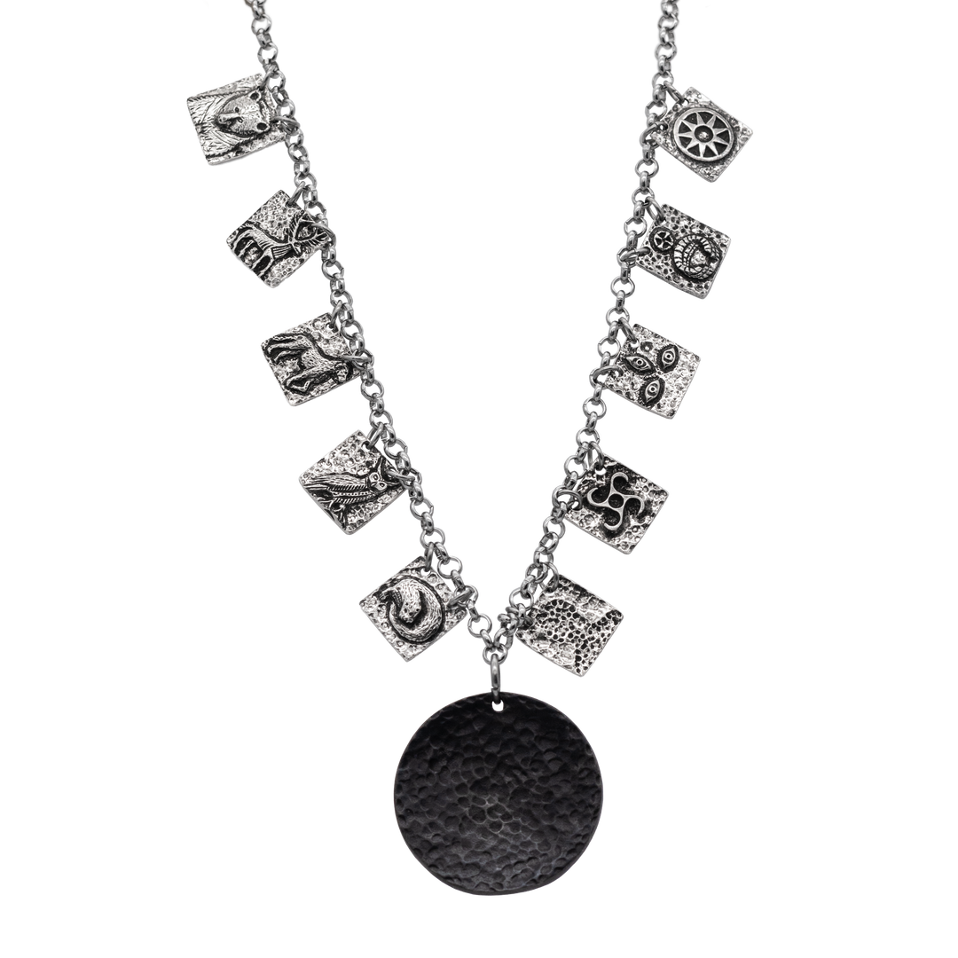 【HYSFORM】TIMEPIECE NECKLACE Amazon.com: Skeleteen Jumbo Gold Clock Necklace - White