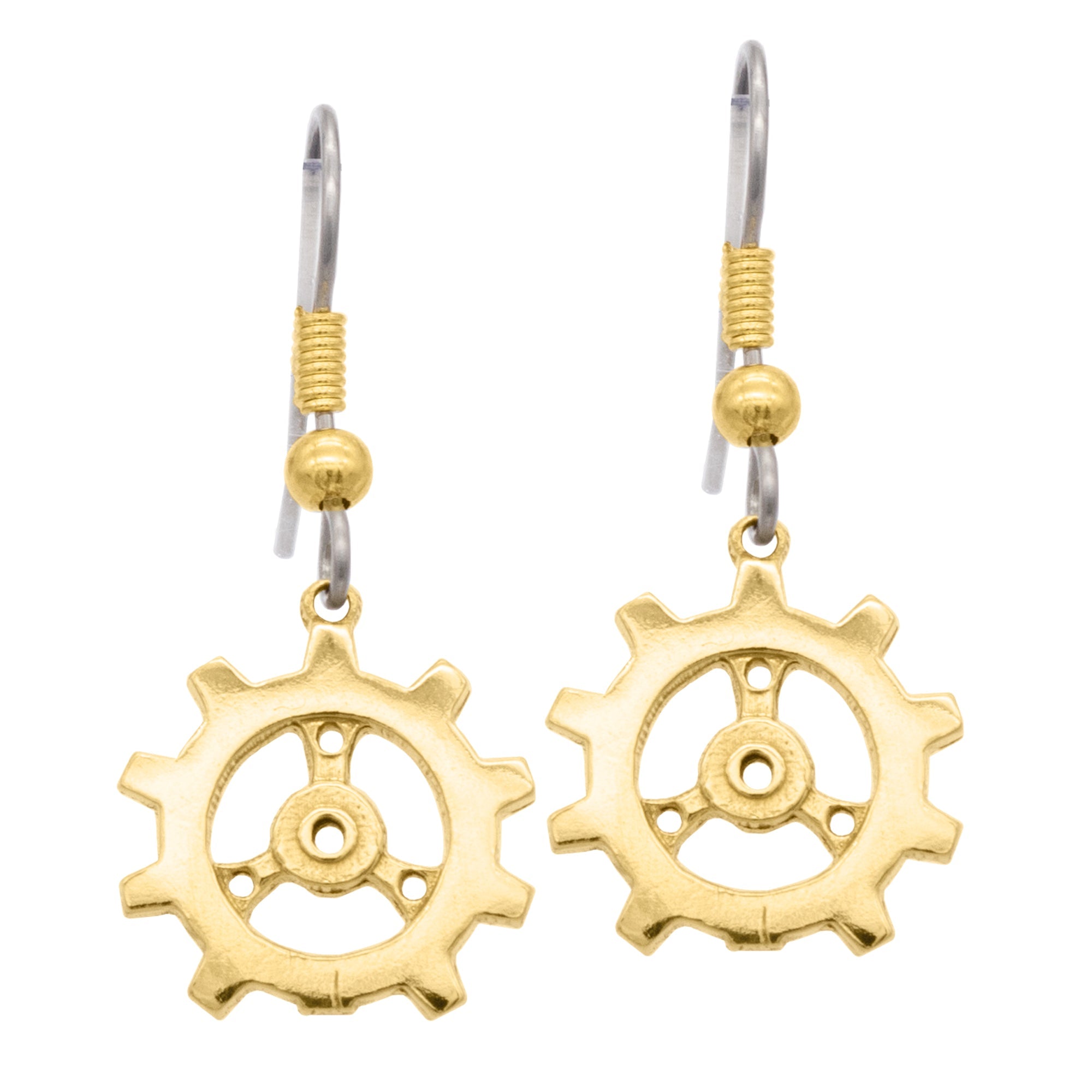 Auri's Brazen Gear Earrings