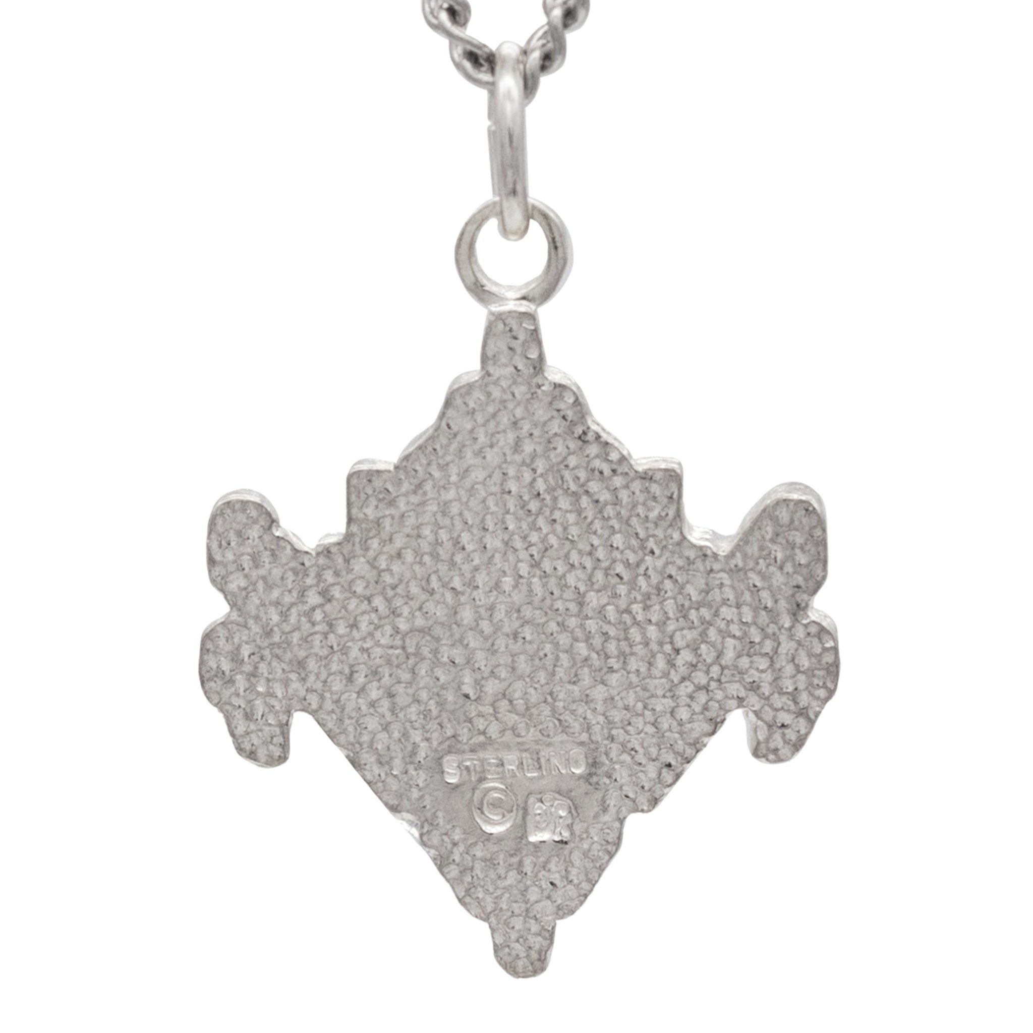 Beteb Glyph Pendant - Enameled Silver - BJS Inc. - Necklace