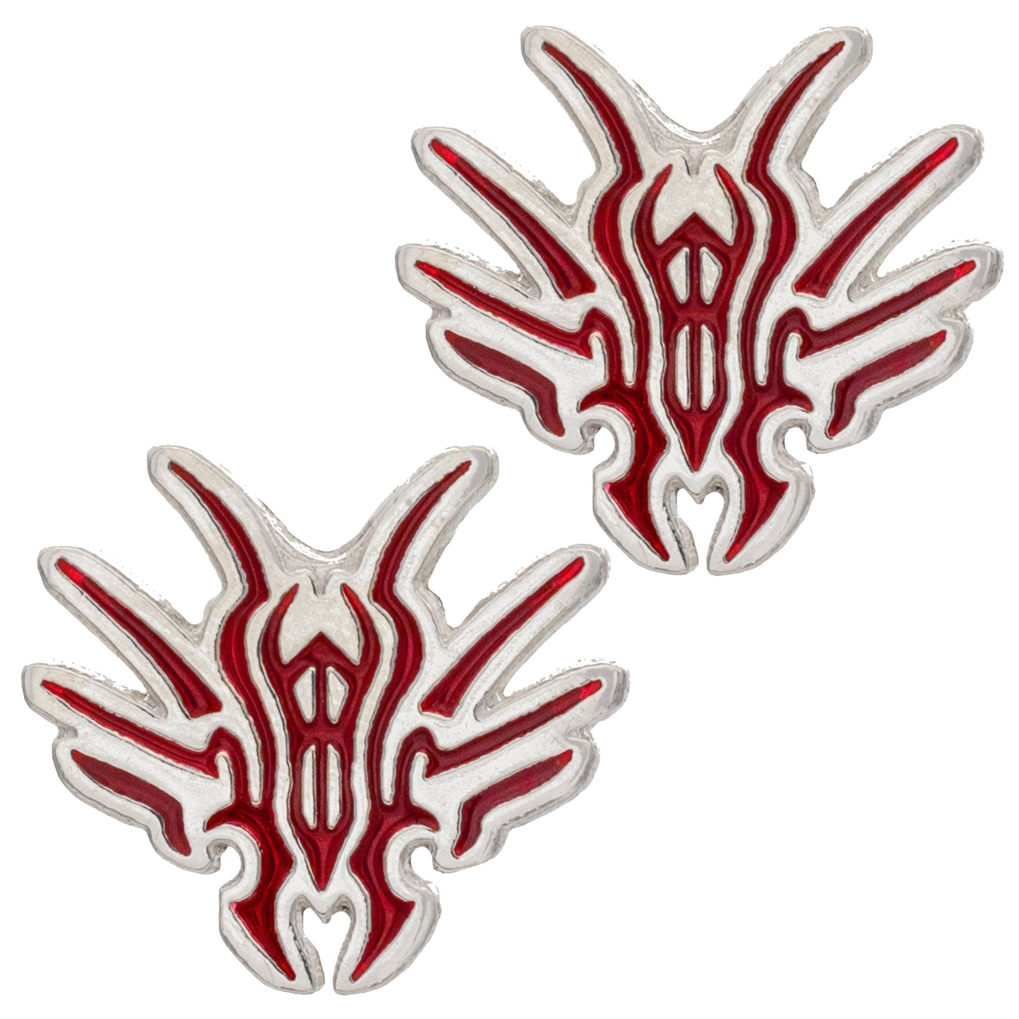 Chach Glyph Cufflinks - Enameled Silver - BJS Inc. - Cufflinks