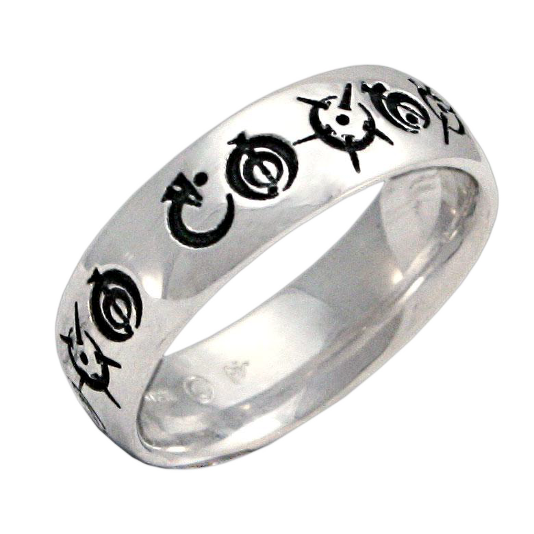 Custom Steel Alphabet Ring