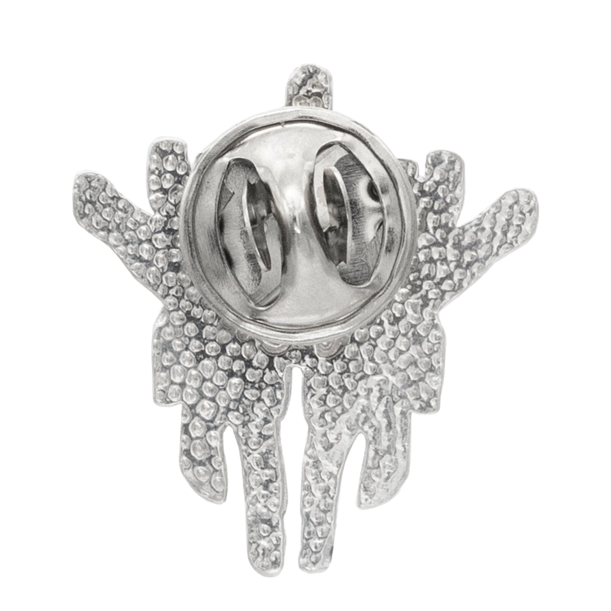 Kak Glyph Pin - Enameled Silver - BJS Inc. - Pin