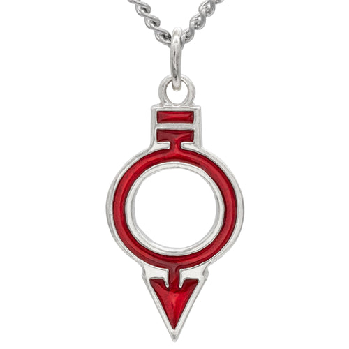 Red Society Necklace - Silver