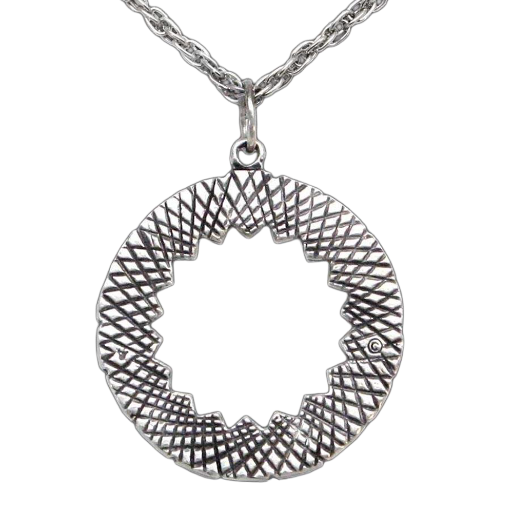Ward Circle Pendant - Silver