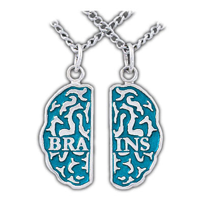Brains Friendship Necklaces - Enameled Silver - Badali Jewelry - Necklace