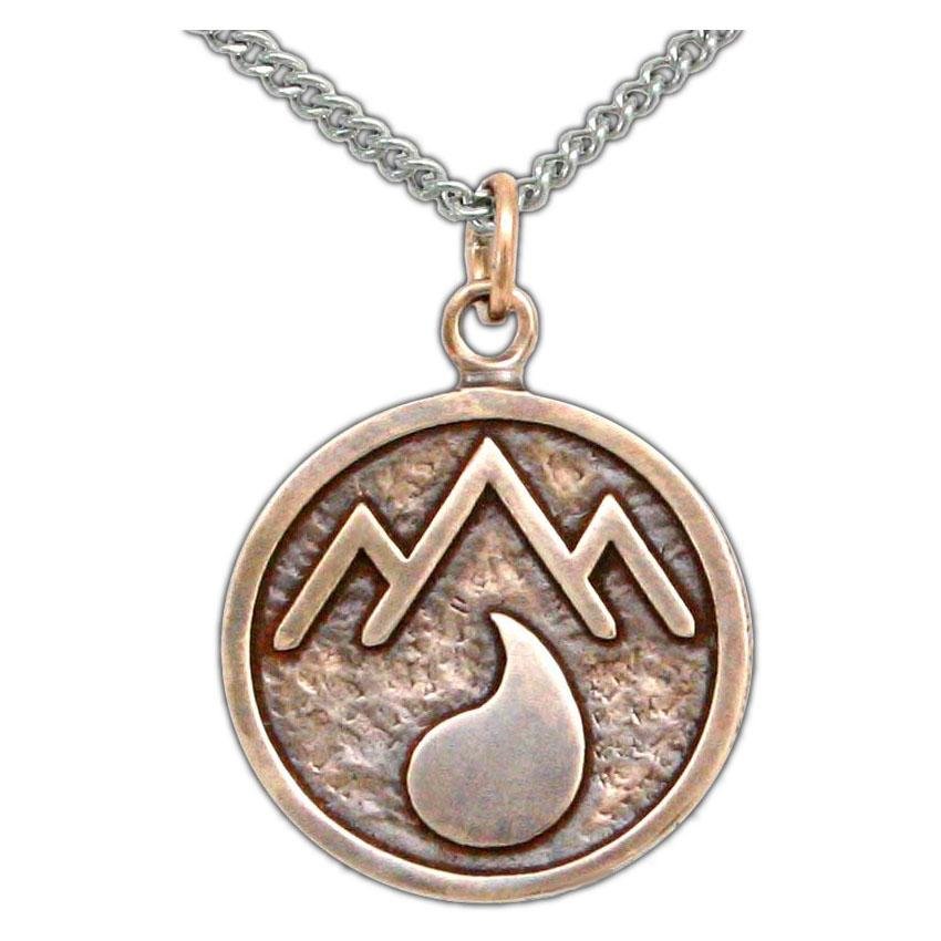 Adran Flag Pendant - Bronze - Badali Jewelry - Necklace