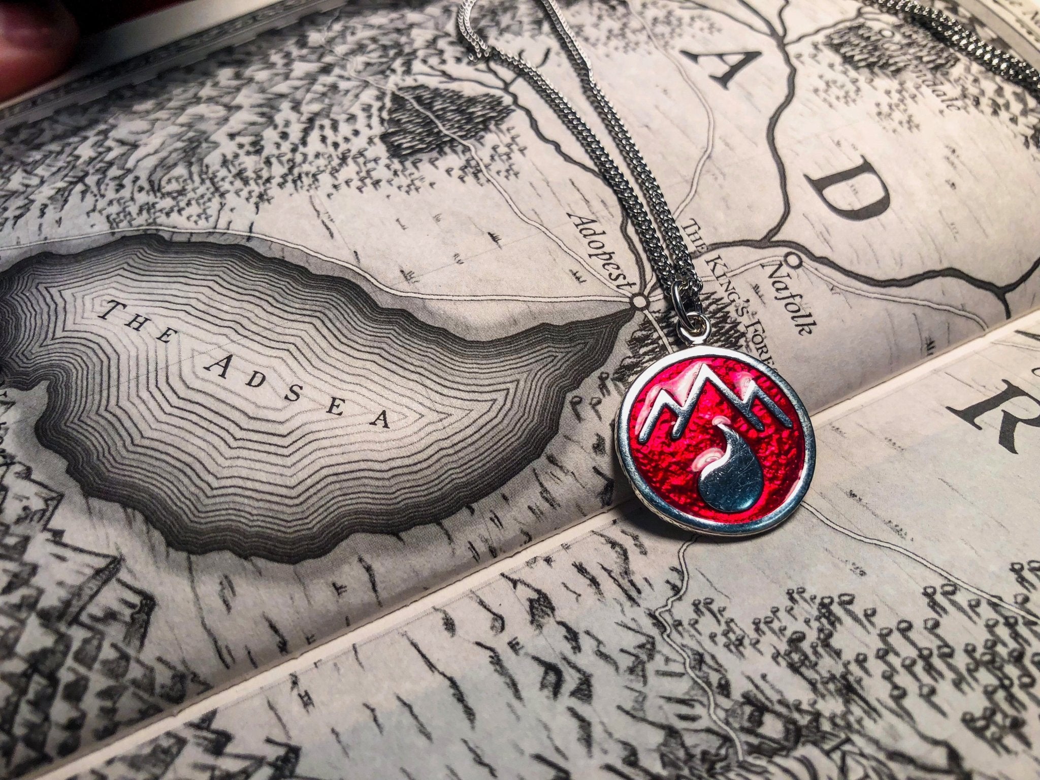 Adran Flag Pendant - Silver - Badali Jewelry - Necklace