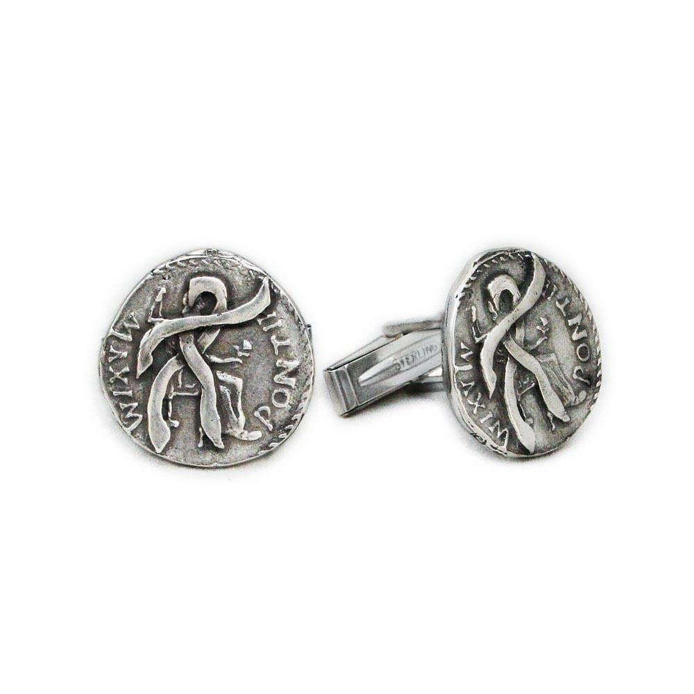 Anduriel’s Blackened Denarius Cufflinks - Badali Jewelry - Cufflinks