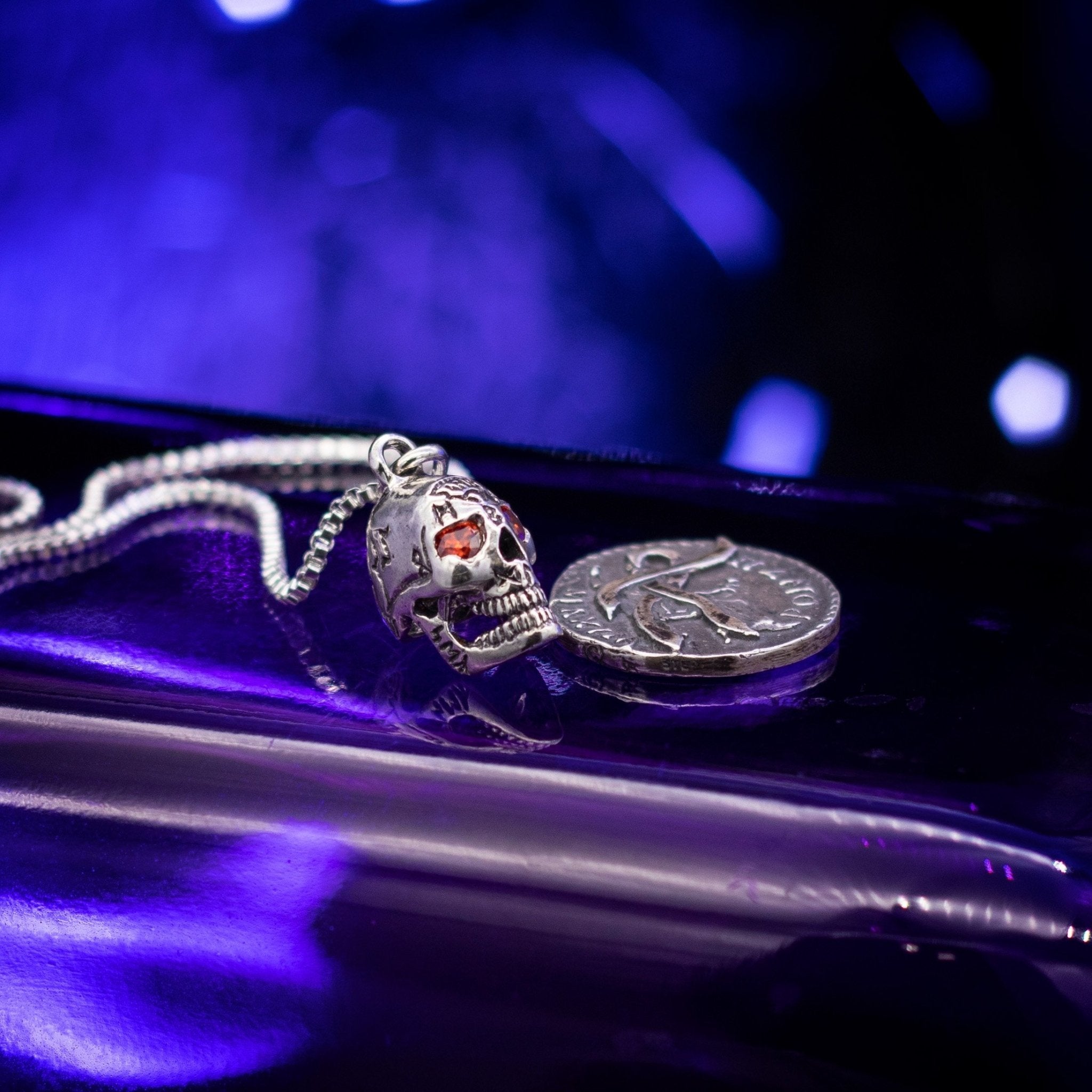 Anduriel’s Blackened Denarius Necklace - Badali Jewelry - Necklace