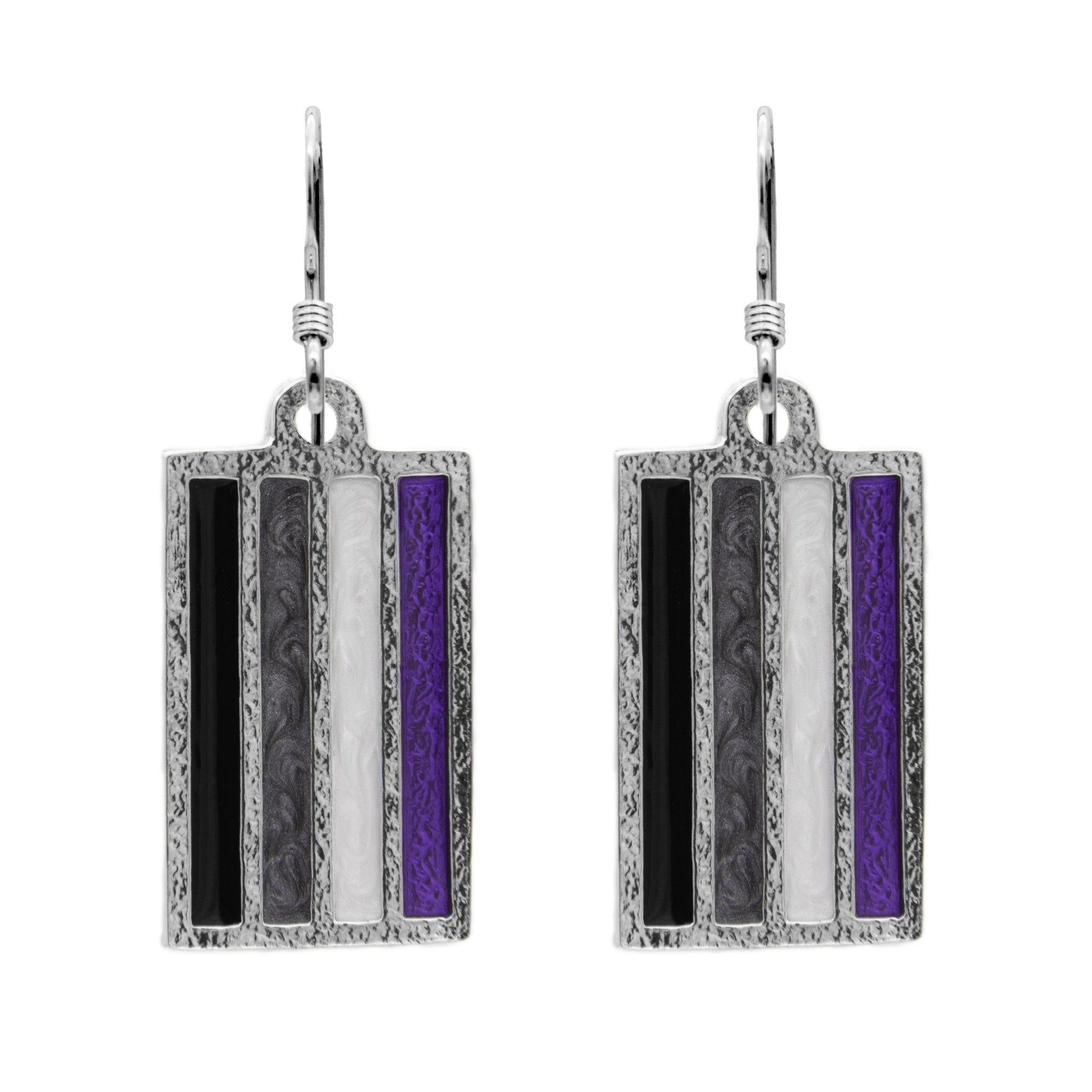 Asexual PRIDE Flag Earrings - Badali Jewelry - Earrings