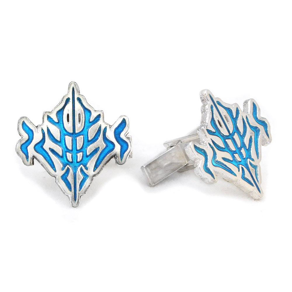 Beteb Glyph Cufflinks - Enameled Silver - Badali Jewelry - Cufflinks