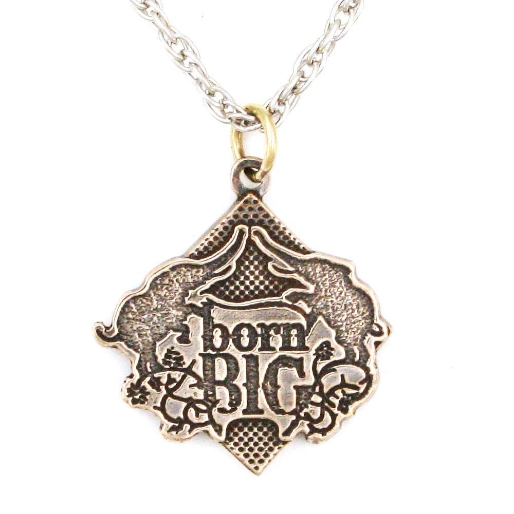 Born Big Pendant - Bronze/Brass - Badali Jewelry - Necklace