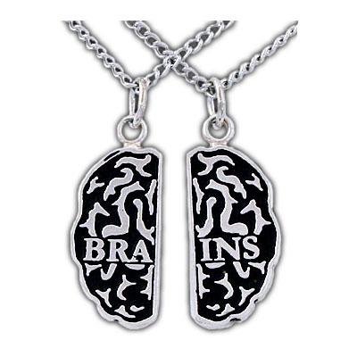 Brains Friendship Necklaces - Silver - Badali Jewelry - Necklace
