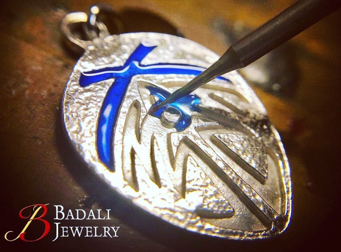 Bridge Four Earrings - Enameled Silver - Badali Jewelry - Earrings