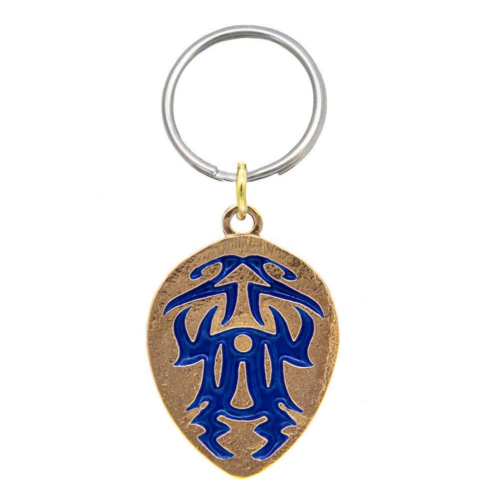Cobalt Guard Pendant - Enameled Bronze - BJS Inc. - Necklace
