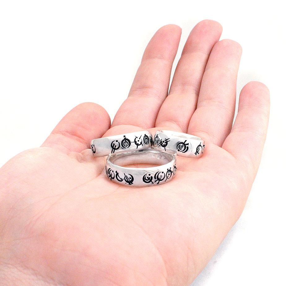 Custom Steel Alphabet Ring - Badali Jewelry - Ring