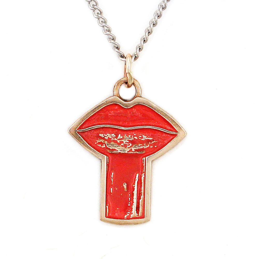 Eleanorian Lips Pendant - Badali Jewelry - Necklace