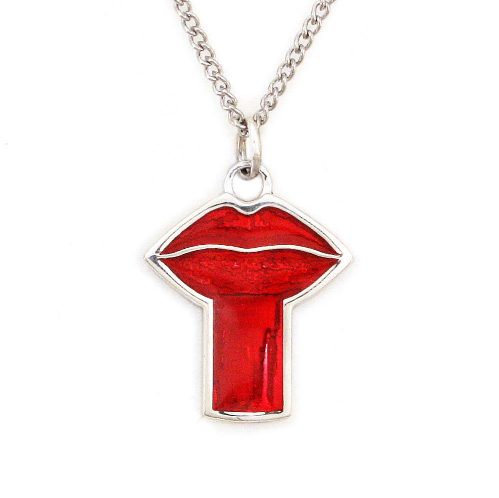 Eleanorian Lips Pendant - Silver - Badali Jewelry - Necklace