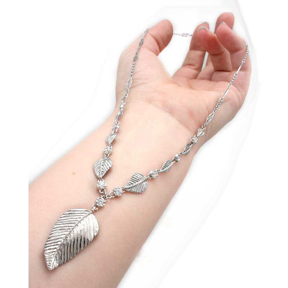 Elven Realms 9 Leaf Necklace: RIVENDELL™, MIRKWOOD™, LOTHLORIEN™ - Badali Jewelry - Necklace