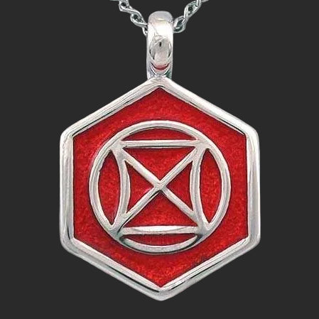 Enameled Aon Daa Pendant - Badali Jewelry - Necklace