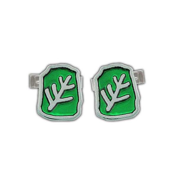Enameled Elder Sign Cufflinks - Badali Jewelry - Cufflinks
