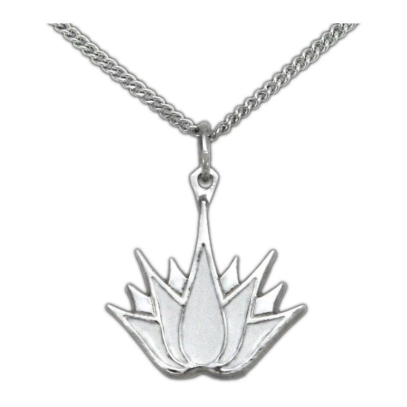 Enameled Lotus Tattoo Necklace - Badali Jewelry - Necklace
