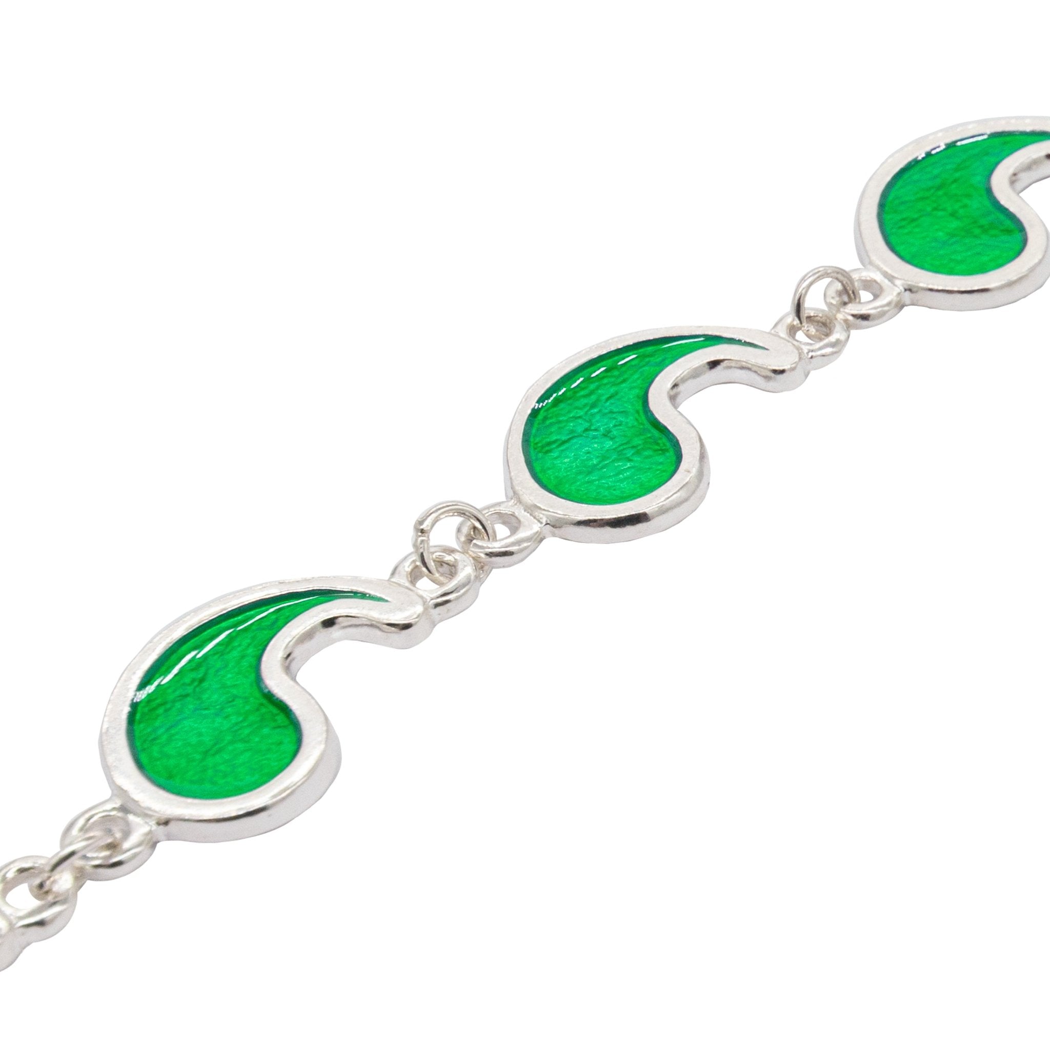 Flame of Tar Valon Ajah Bracelet - Enameled Sterling Silver - BJS Inc. - Earrings