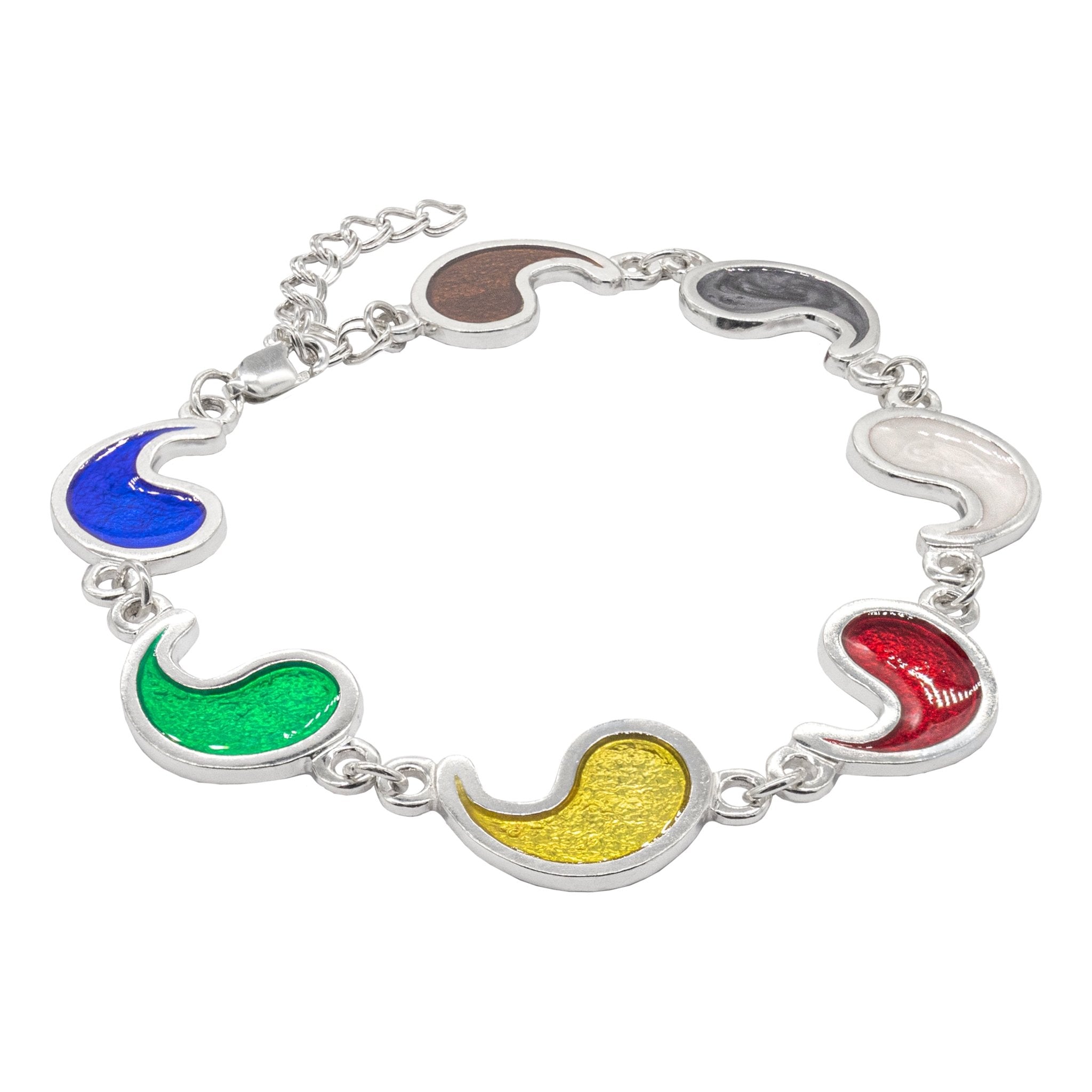 Flame of Tar Valon Ajah Bracelet - Enameled Sterling Silver - BJS Inc. - Earrings