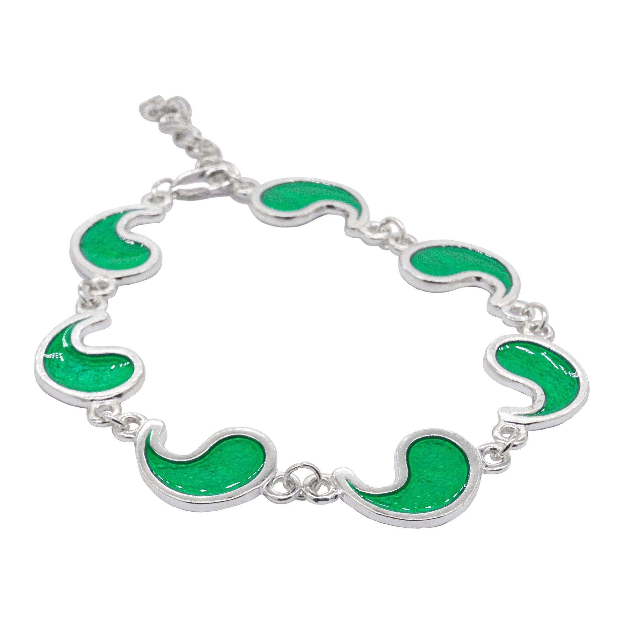 Flame of Tar Valon Ajah Bracelet - Enameled Sterling Silver - BJS Inc. - Earrings