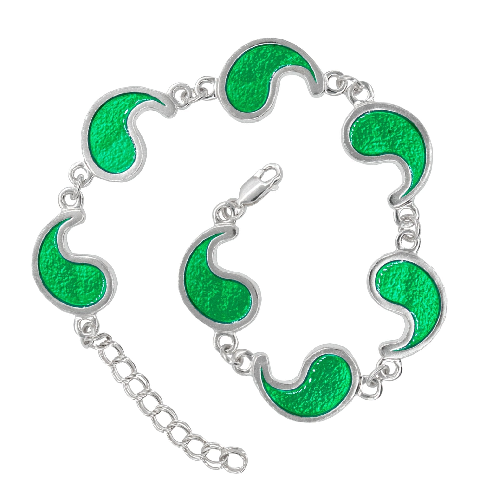 Flame of Tar Valon Ajah Bracelet - Enameled Sterling Silver - BJS Inc. - Earrings
