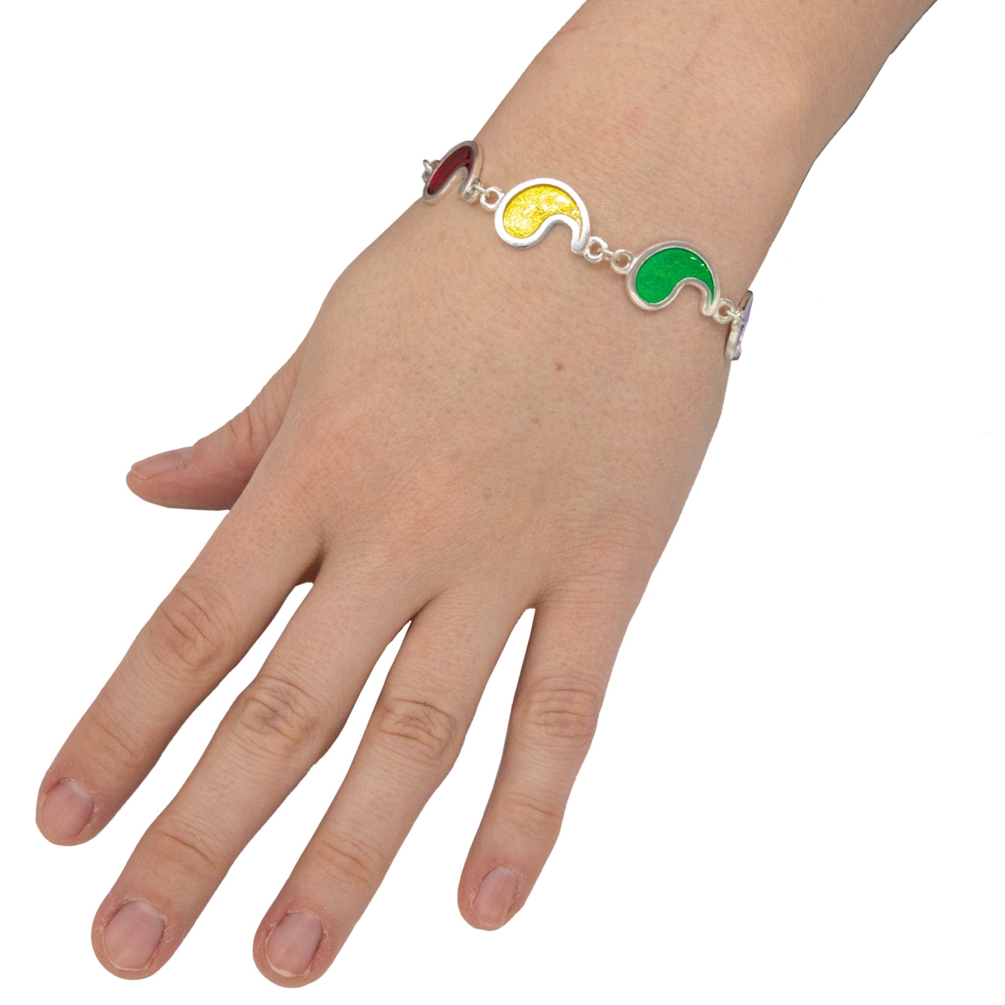 Flame of Tar Valon Ajah Bracelet - Enameled Sterling Silver - BJS Inc. - Earrings