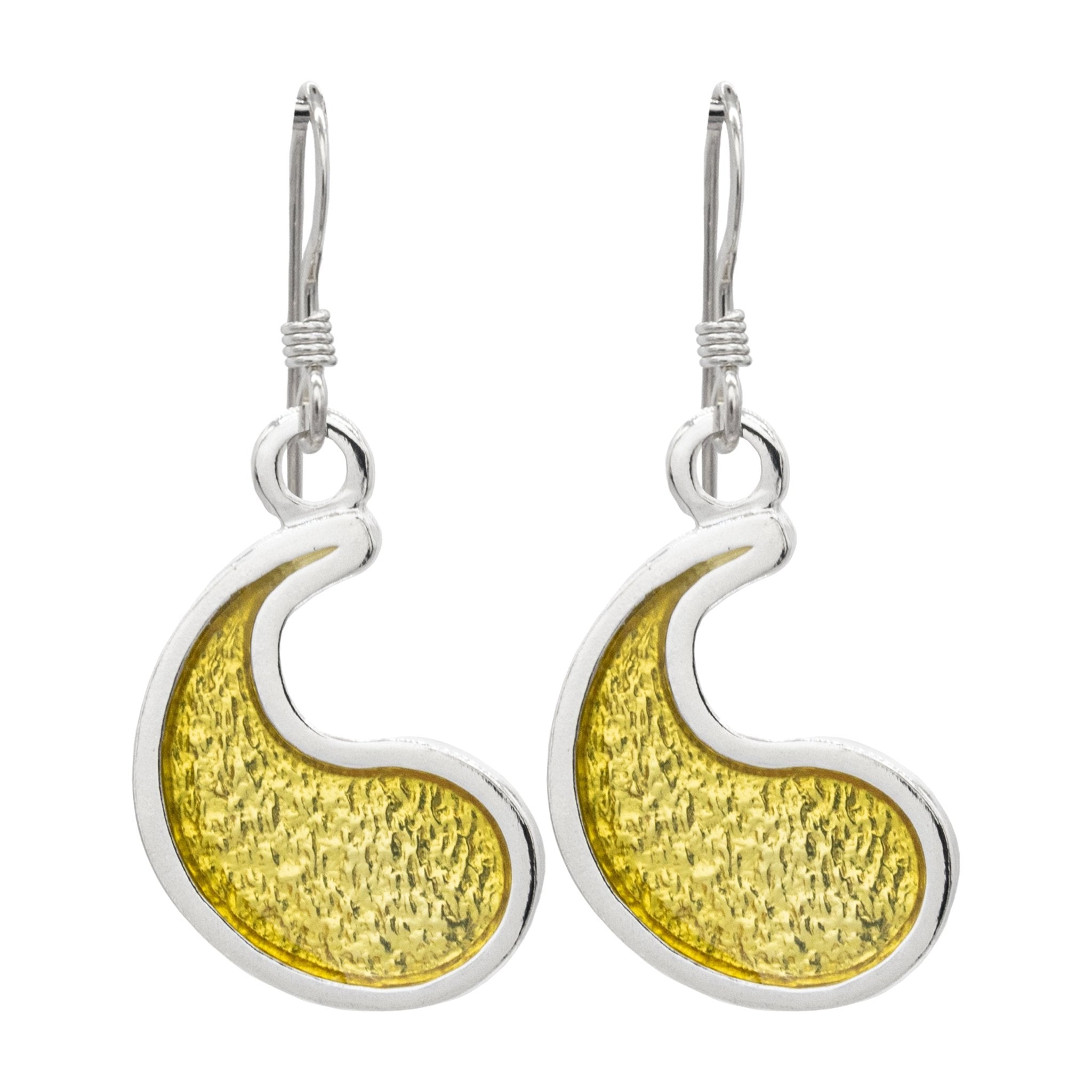 Flame of Tar Valon Ajah Earrings - Enameled Sterling Silver - BJS Inc. - Earrings