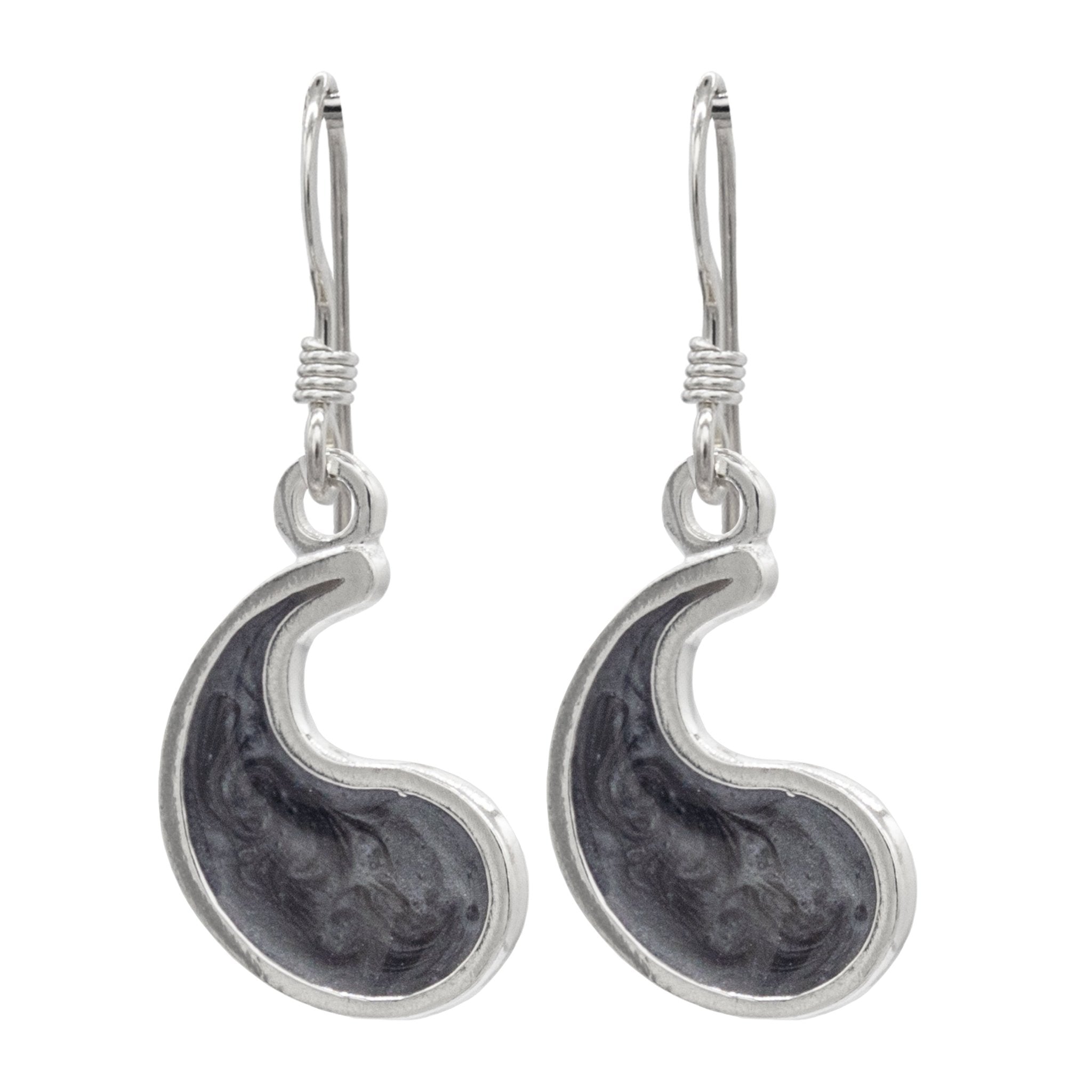 Flame of Tar Valon Ajah Earrings - Enameled Sterling Silver - BJS Inc. - Earrings
