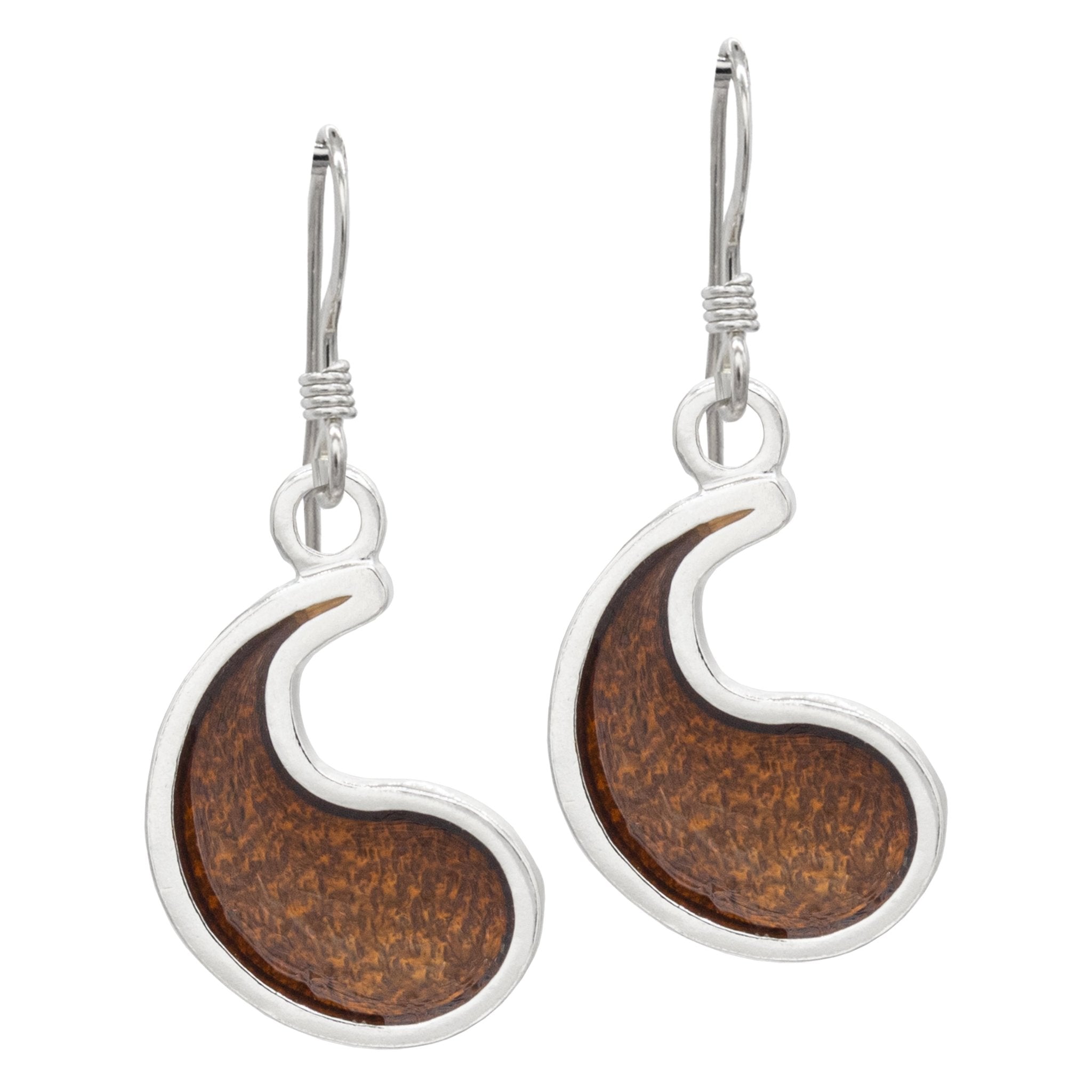 Flame of Tar Valon Ajah Earrings - Enameled Sterling Silver - BJS Inc. - Earrings