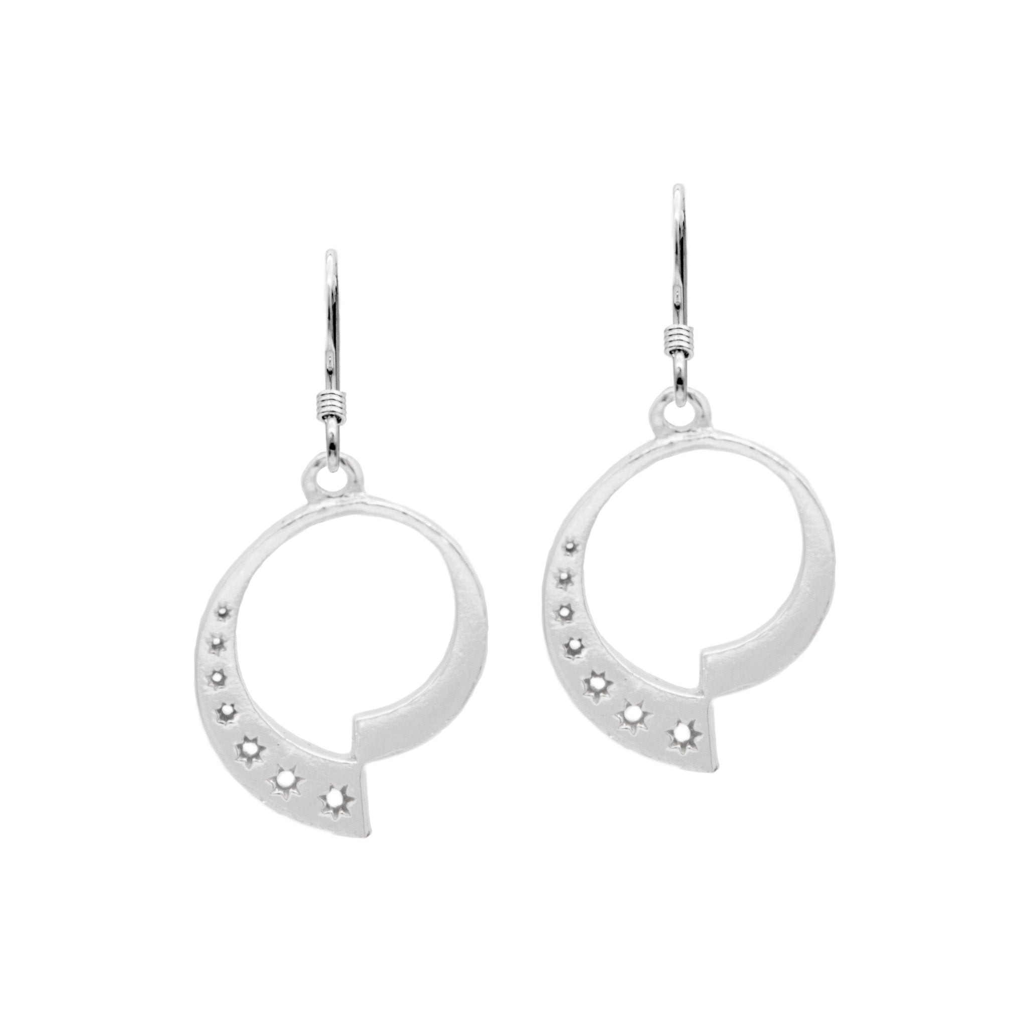 Fractalverse Earrings - Sterling Silver - Badali Jewelry - Earrings