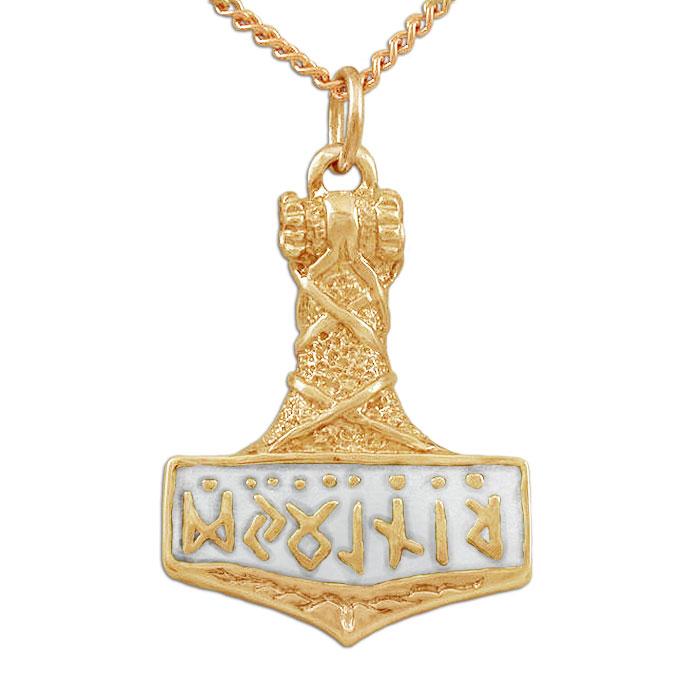 Viking Jewelry Thor's Hammer Gold Jewelry Tiny Thors Hammer