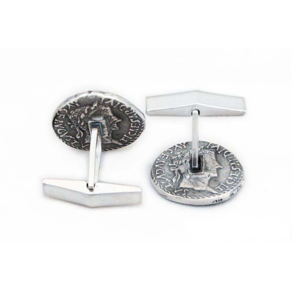 Lasciel’s Blackened Denarius Cufflinks - Badali Jewelry - Cufflinks
