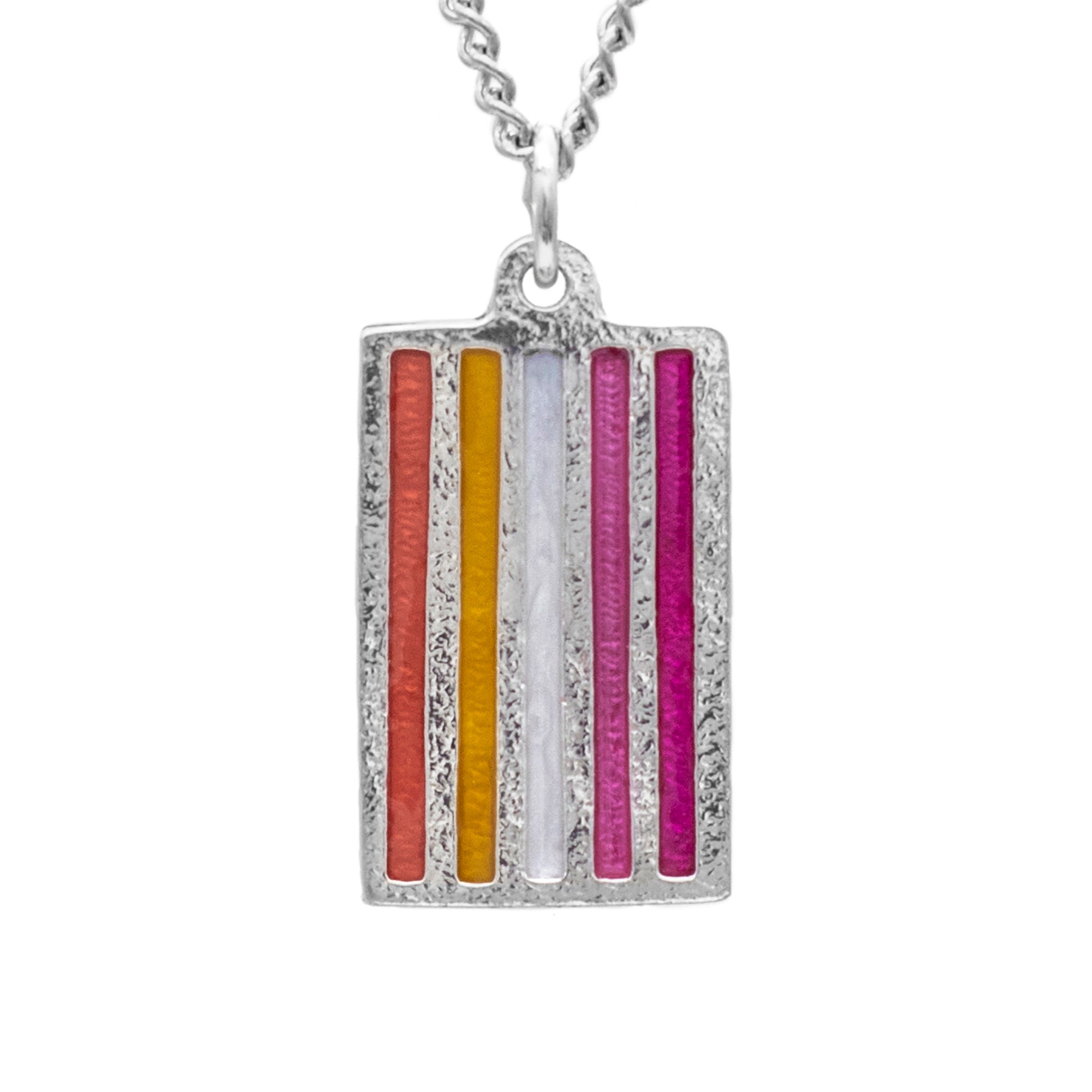 Lesbian PRIDE Flag Necklace - BJS Inc. - Necklace