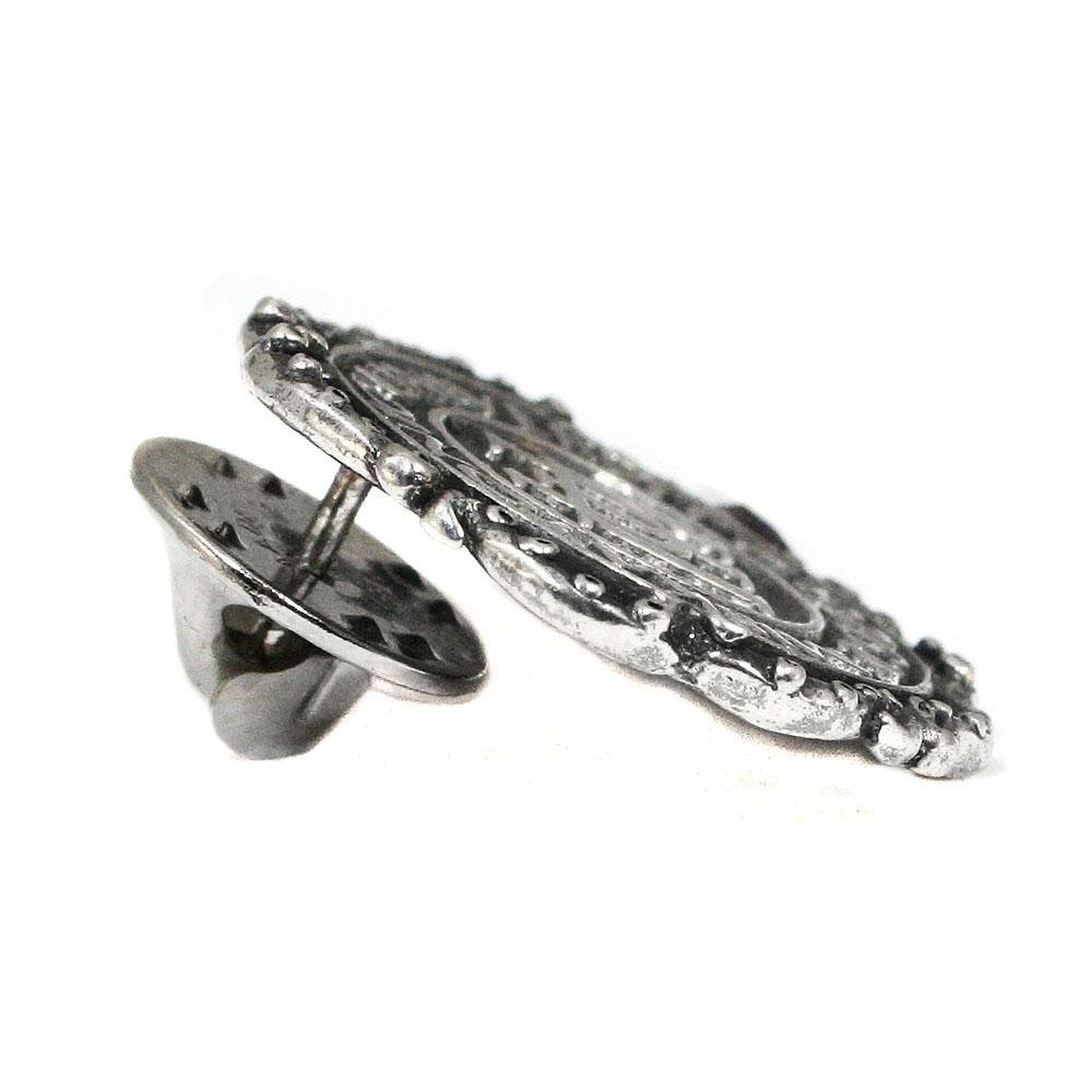 Miskatonic University Pin with Tentacle Ribbon - Silver - Badali Jewelry - Pin