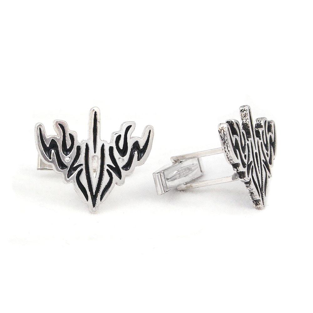 Nan Glyph Cufflinks - Enameled Silver - Badali Jewelry - Cufflinks