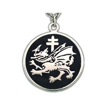 Order of the Dragon Pendant - Enameled Silver - Badali Jewelry - Necklace