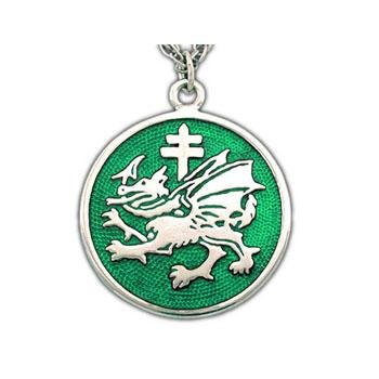 Order of the Dragon Pendant - Enameled Silver - Badali Jewelry - Necklace