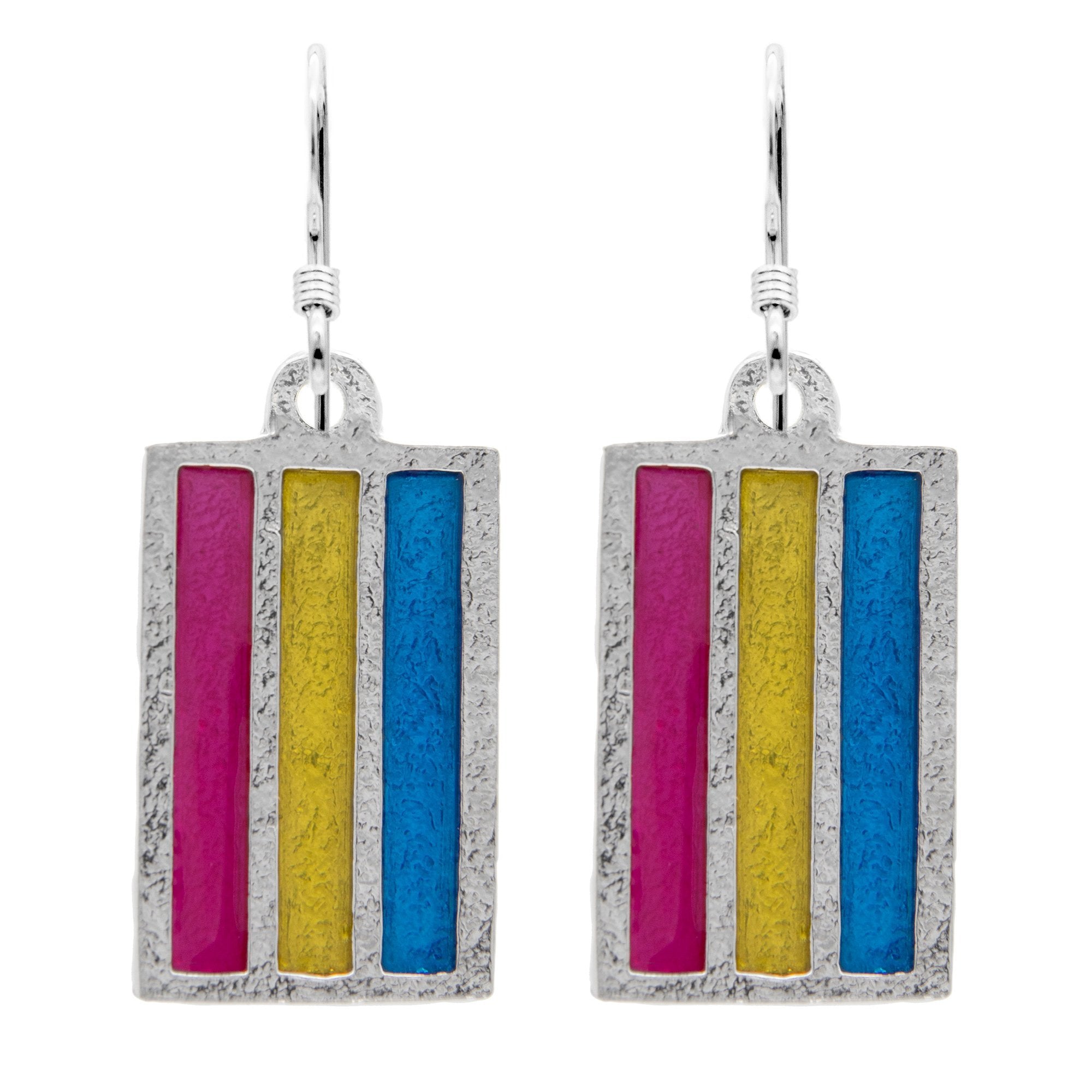Pansexual PRIDE Flag Earrings - Badali Jewelry - Earrings