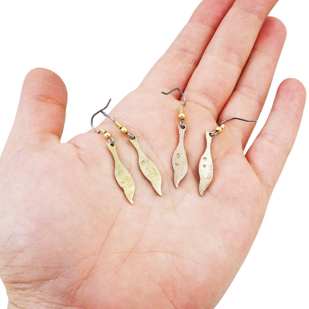 Powisienne Symbol Earrings - Bronze - Badali Jewelry - Earrings