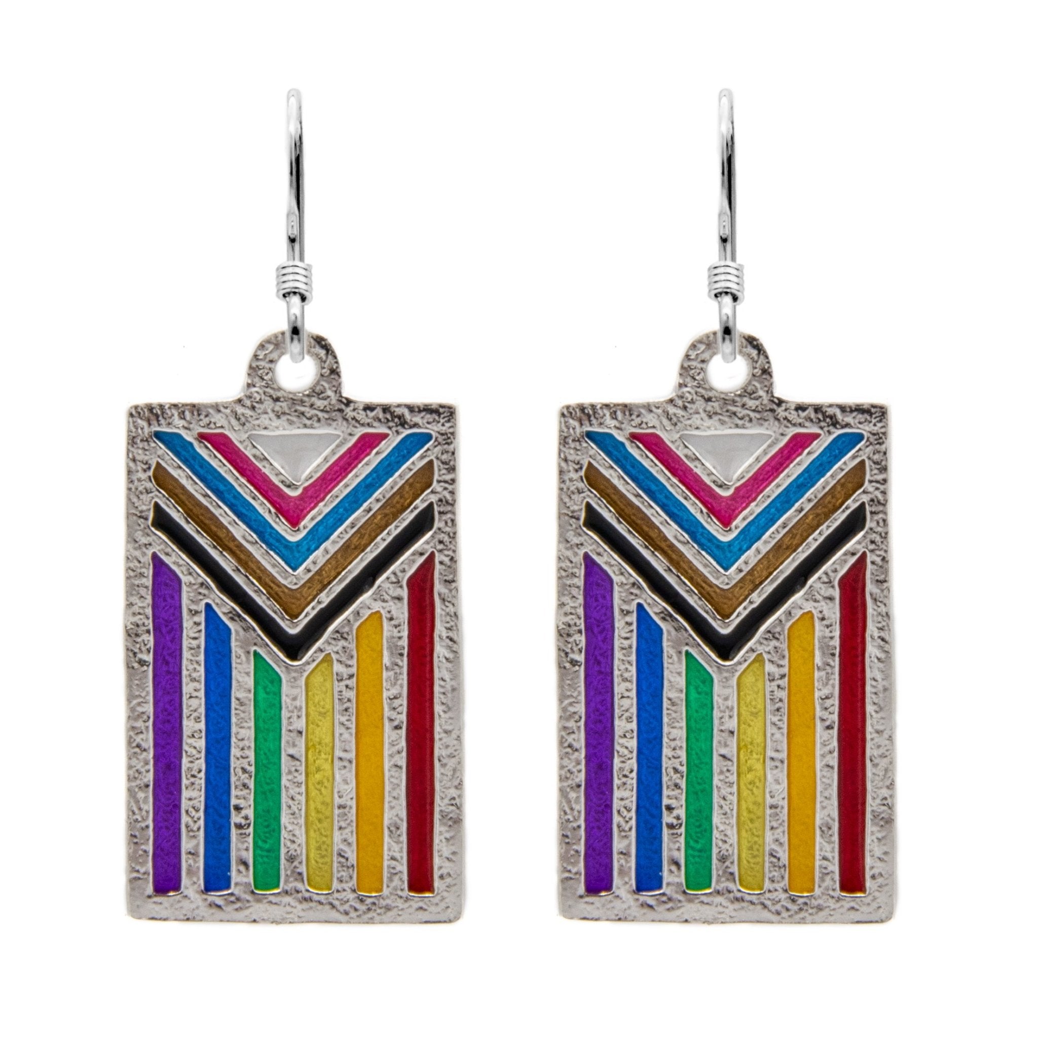 Progress PRIDE Flag Earrings - Badali Jewelry - Earrings
