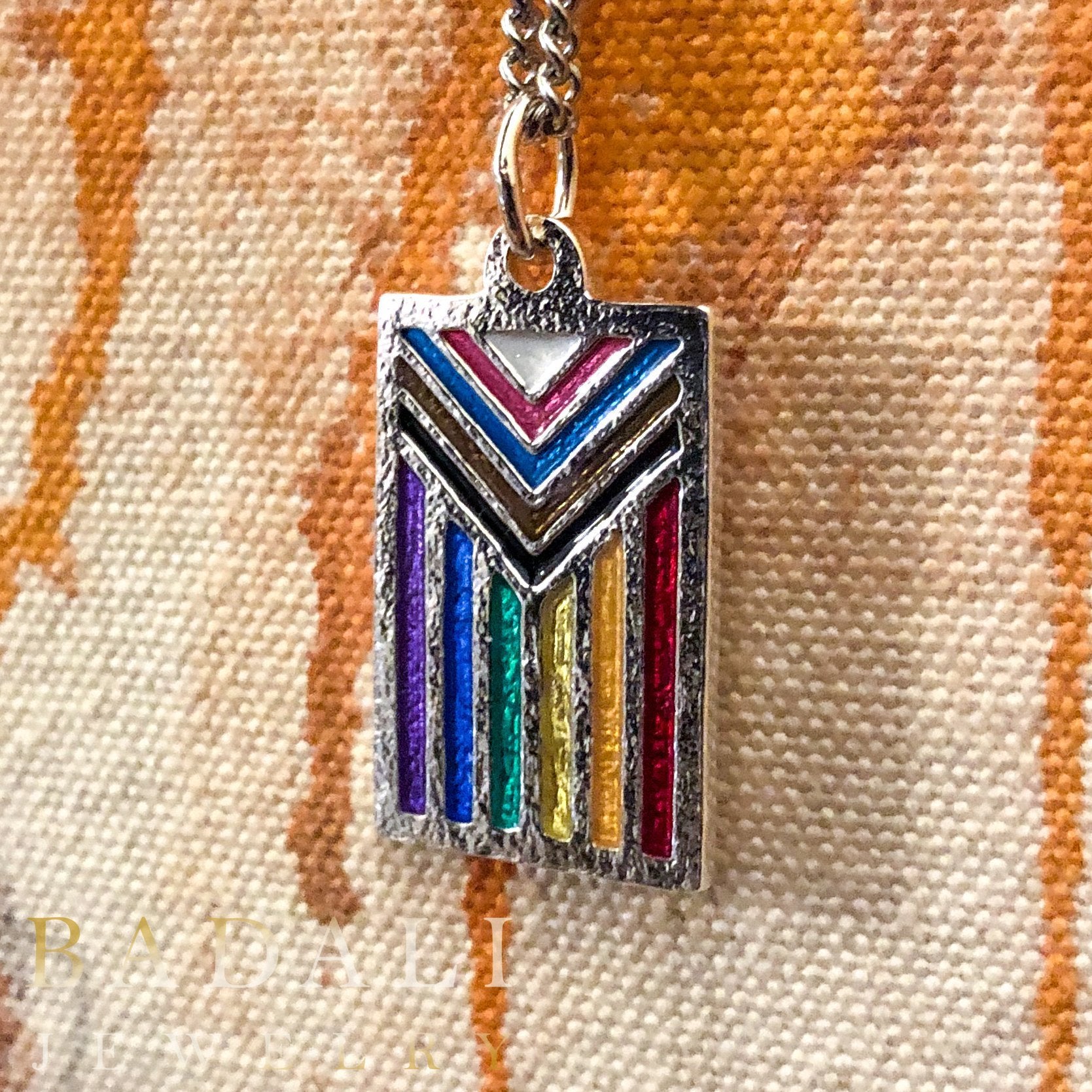 Progress PRIDE Flag Necklace - Badali Jewelry - Necklace