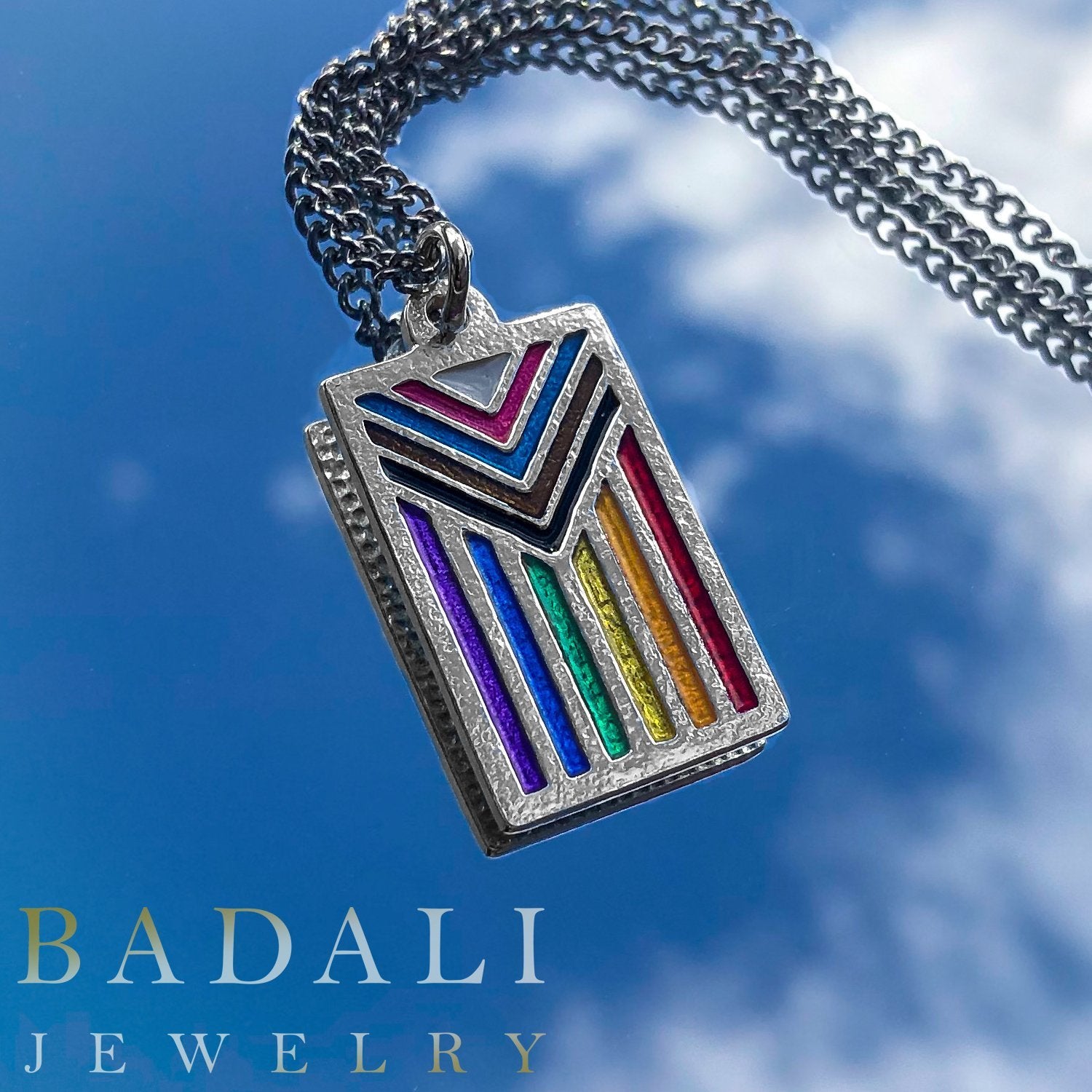 Progress PRIDE Flag Necklace - Badali Jewelry - Necklace